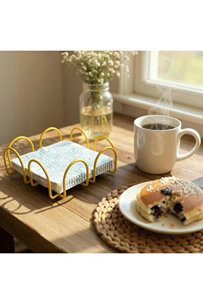 Monica Papatya Series Yellow Napkin Holder