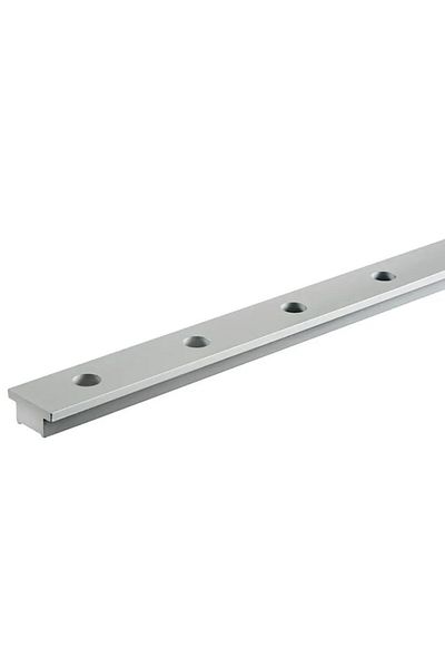 OSCULATI Șină din aluminiu anodizat cu PTFE, 25x4 mm, 2 m