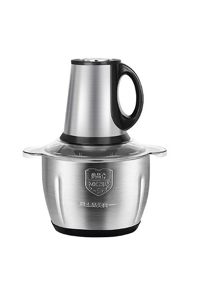 divendi-ro Electric mincer for meat and vegetables, 300W, Capacity 3L, Stainless steel, Silver