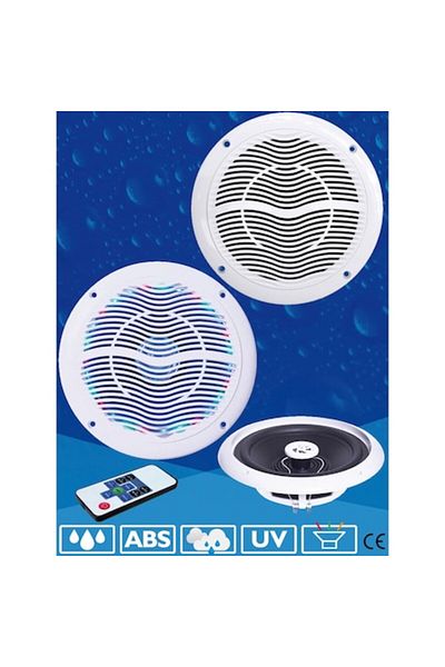 GFN Boxe marine impermeabile cu LED RGB, 120 W, 91 dB, Set