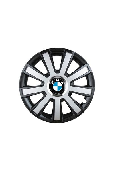 Autohelix MSA Set de 4 capace de jantă R16 Flash Grey-Black pentru gama de mașini BMW