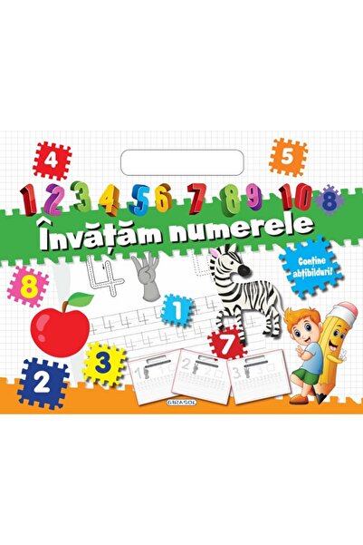 Editura Girasol Bloc cu abtibilduri. Invatam numerele