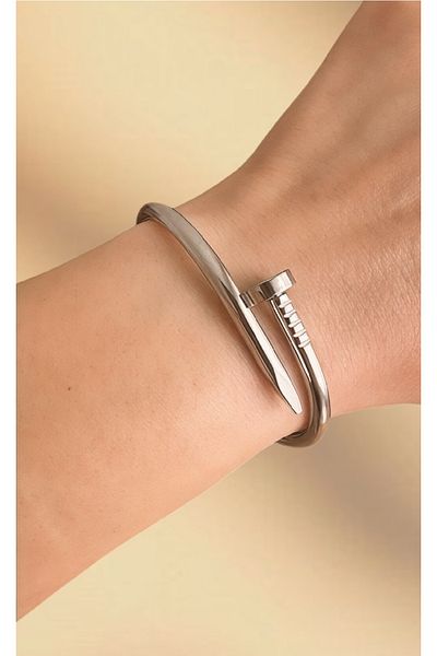 Quella Takı Steel Arrow Cuff Bracelet