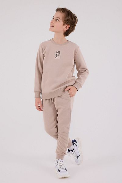 Rolypoly Boy's Brown Tracksuit Set