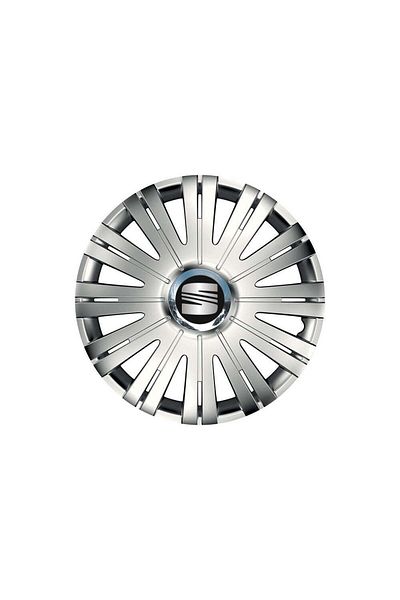 Autohelix MSA Set of 4 Wheel Covers suitable for 16 inch rims, for Seat, Active Chrome model