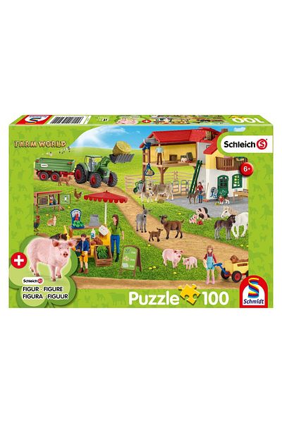 Schmidt 100 Piece Puzzle - Farm World: Stop the Piata