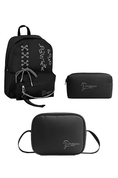 louisiana polo School Set – Bag + Thermal Nutrition + Pen Holder Smoked 1141