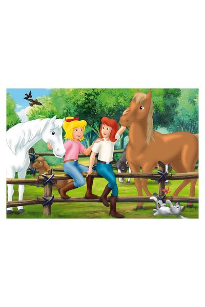 Schmidt Puzzle - Bibi & Tina, 2x100 + 2x150 pieces, metal box