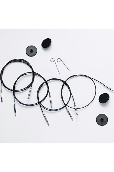 BALIM ÖRGÜ EVİ Knitpro Fixed Steel Link Cable 100 cm (40") 10685