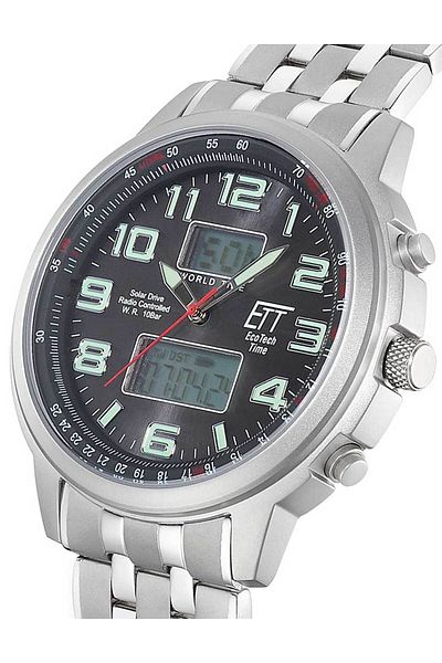 ETT Eco Tech Time Mens Watch Ett Tech Time EGS-11302-22M, Quartz, 48mm, 10ATM