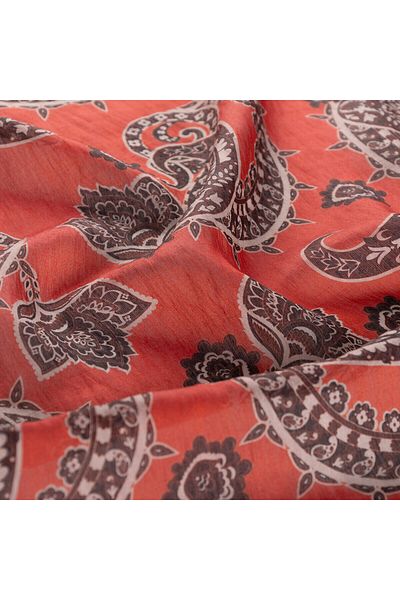 ipekevi Mountain Strawberry Mesopotamia Model 04 Patterned Scarf