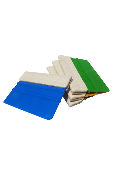 Rabadon 4 Adet Ragle Folyo Cam Filmi Sticker Uygulama Aparatı Folyo Çekme Aparatı Keçeli (4 ADET)