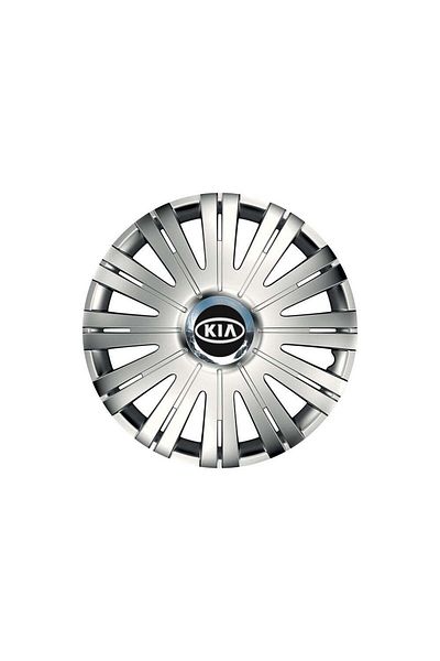Autohelix MSA Set de 4 capace de roți compatibile cu jante de 15 inch, pentru Kia, model Active Chrome