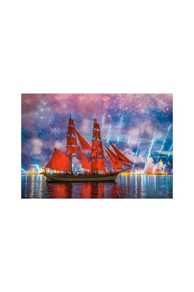 Castorland Puzzle - Red Frigate, 1000 pieces