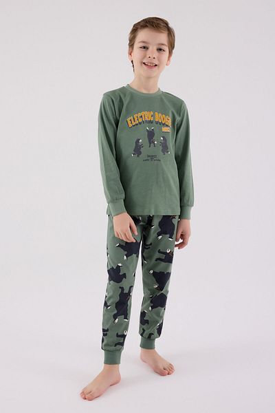 Rolypoly Boy's Green Pajama Set