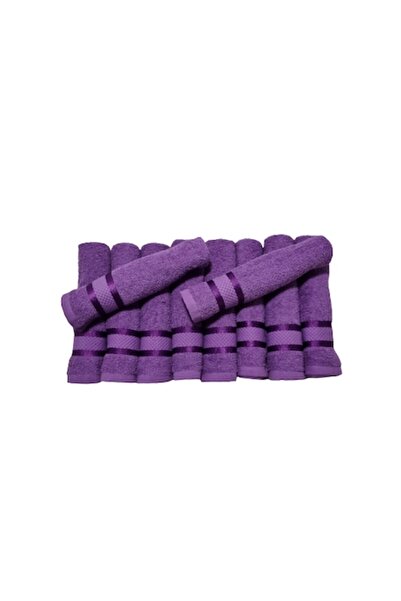 OEM Set 10 Hand Towels, Purple, 30 x 50 cm, 100% Cotton, 400 GSM