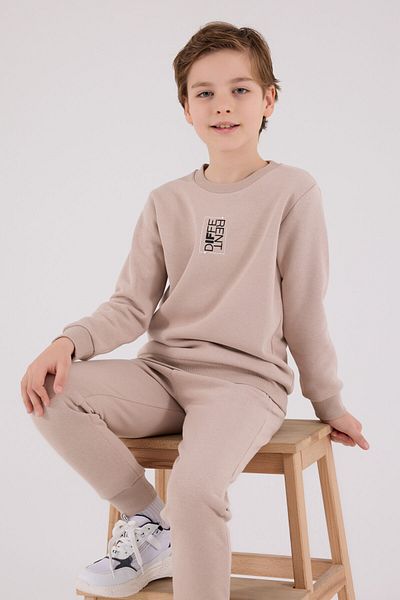 Rolypoly Boy's Brown Tracksuit Set