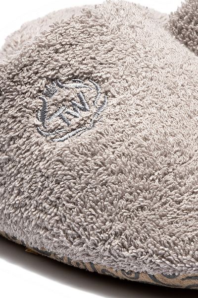Twigy Towel Fabric Men's Bathroom Slippers Gray 41/46