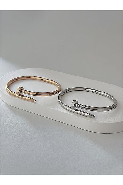 Quella Takı Steel Arrow Cuff Bracelet