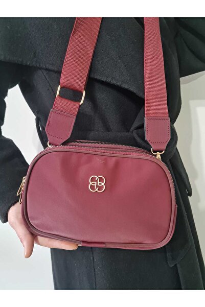 Glowfit Shine Your Shape Women's Burgundy - 3 Compartment Waterproof Fabric Mother Bag