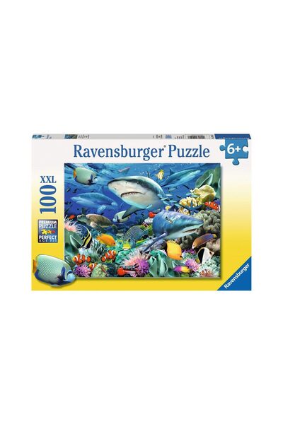 RAVENSBURGER Puzzle - Reef of the Sharks, 100 piese XXL