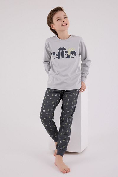 Rolypoly Boy's Gray Pajama Set