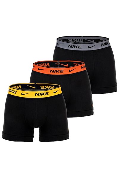 Nike Set boxer cu tehnologie Dri-FIT și bandă cu logo în talie - 3 perechi, Negru, Gri, Galben, O