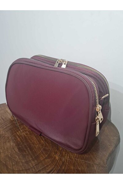 Glowfit Shine Your Shape Women's Burgundy - 3 Compartment Waterproof Fabric Mother Bag