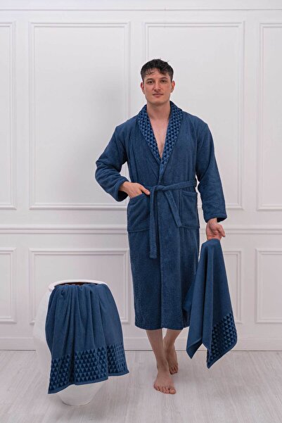 Denia Home Textile | Πυραμίδα | Μπουρνούζι 100% βαμβακερό γυναικείο / ανδρικό Unisex Premium