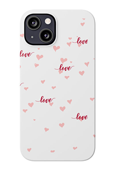 izzytech حافظة هاتف من السيليكون بتصميم Love Heart متوافقة مع هاتف iPhone 14 Pro