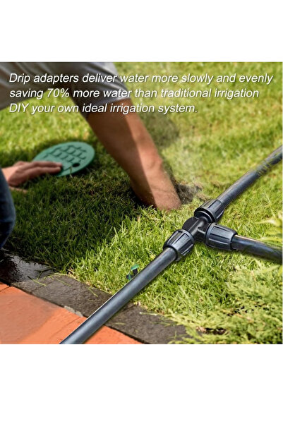 OEM Set of 20 irrigation connectors, plastic, black