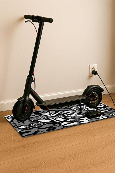 Vevora Designs Elektrikli Scooter Aksesuarı Scooter Altı Matı Zemin Koruma Pa...