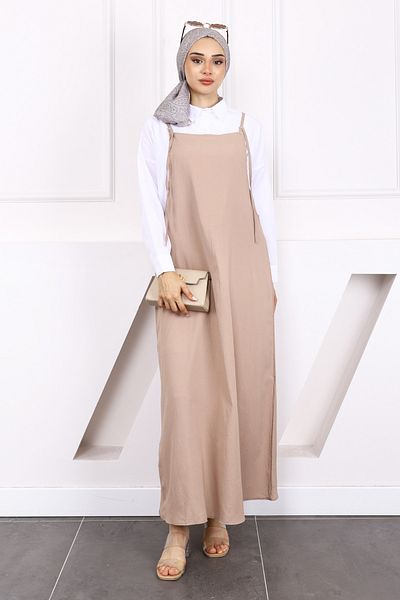 İmajButik Rochie Hijab Mink