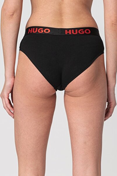 HUGO - Chiloti cu banda logo in talie Sporty, Negru, XL