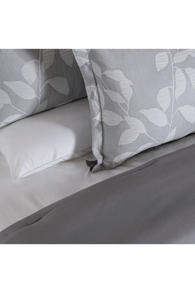 Cottage 3pcs jacquard super king comforter set 260*250cm, grey