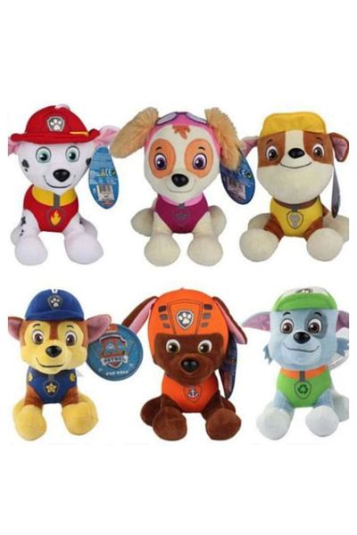 OEM Set 6 Musical Plush Toys, Paw Patrol, +3 years, 20 cm
