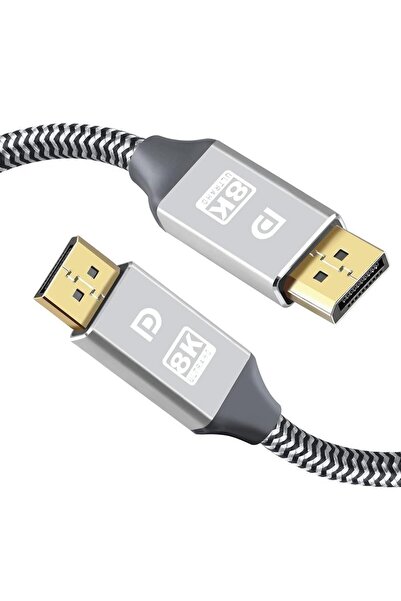 DESTE ELEKTRONİK 3 Metre 8K DisplayPort Kablosu DP 1.4 Erkek Erkek 8KX4K DİSP...