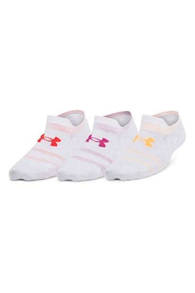 Under Armour Essential Unisex Training Short Socks - 3 Pairs, Optic White, M