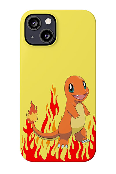 izzytech حافظة هاتف من السيليكون بتصميم تشارماندر متوافقة مع هاتف iPhone 17 Air