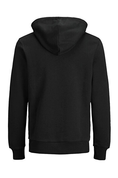 Jack & Jones Ανδρικό μαύρο φούτερ - 12137054 Παλιό λογότυπο Jjecorp Hoodie