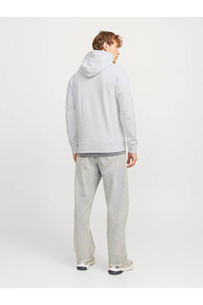 Jack & Jones Ανδρικό φούτερ με εμπριμέ λογότυπο με κουκούλα - Beau