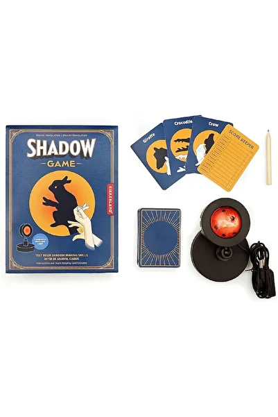 GÜMRÜK BEY Kikkerland Shadow Game – Shadow Game Family Entertainment Educational Toy & Activity Set