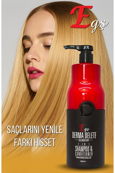 Egş DERMA delete COLAJEN ŞAMPUAN + ATKUYRUK ŞAMPUANI DÖKÜLNE UZATMA BAKIM