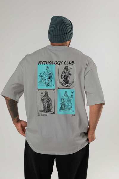 Ankhises تي شيرت كبير الحجم مطبوع من Mythology Club للرجال والنساء مصنوع من ا...