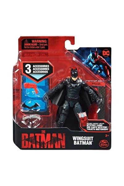 Batman Set de joacă The - Figurină Wingsuit cu 3 accesorii, 10 cm