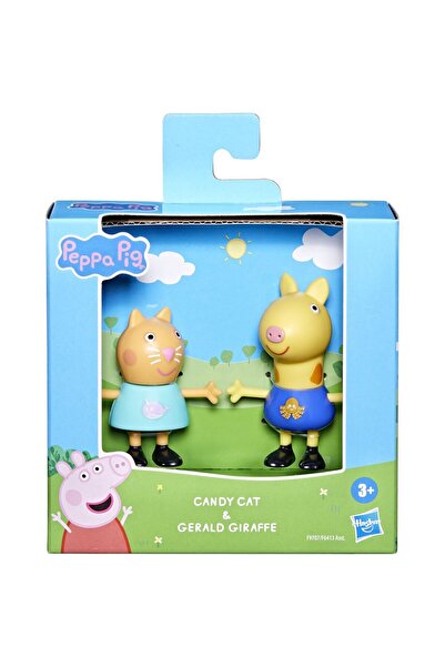 Peppa Pig Set 2 figurine Peppa Pig - Prieteni Buni, Pisica Candy si Girafa Gerald