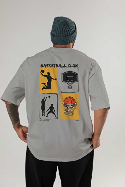 Ankhises تي شيرت كبير الحجم مطبوع من الخلف لنادي كرة السلة للرجال والنساء، تي...