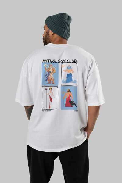 Ankhises Mythology Club 2 Μπλουζάκια με στάμπα πίσω μεγάλου μεγέθους Ανδρικά Γυναικεία 100% βαμβακερό μπλουζάκι με λαιμόκοψη