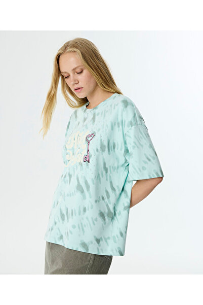 Twist HOTFIX BASKILI SLOGANLI T-SHIRT