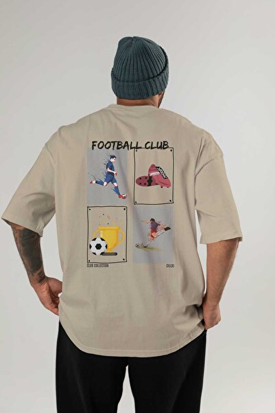 Ankhises Tricou oversize cu imprimeu pe spate Football Club Bărbați Femei Tri...